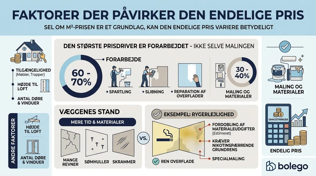 Faktorer der påvirker den endelige pris