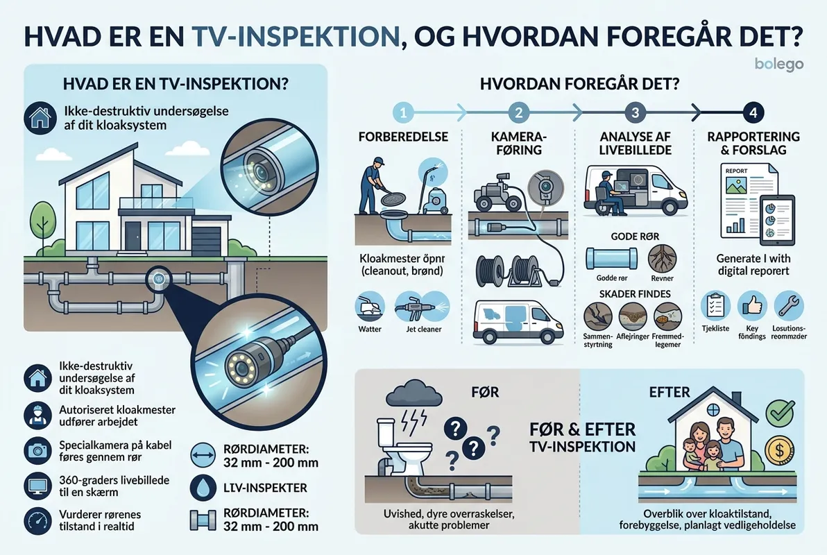 Hvad er en TV-inspektion, og hvordan foregår det?